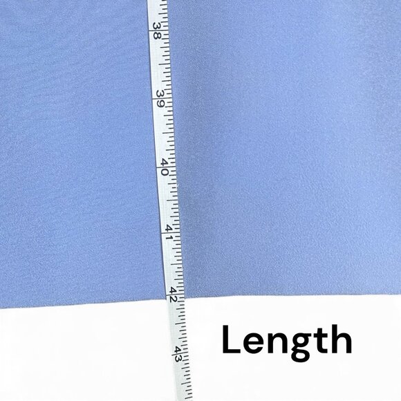 Antonio Melani Women’s Size 8 Blue Flutter Sleeve Sheath Dress Office Modest - Picture 6 of 9